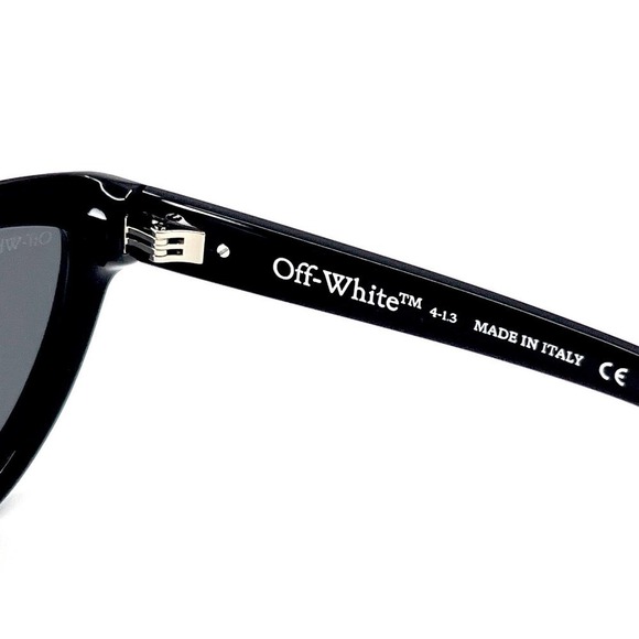 Off White Virgil OERI008 1007 Black Dark Grey Lens  NEW!!! OFF-WHITE Sunglasses ATLANTA OERI066 1007 Authentic